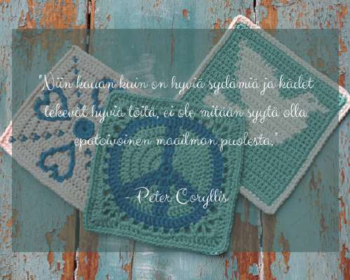 Virkattua rauhaa - crochet for peace cal