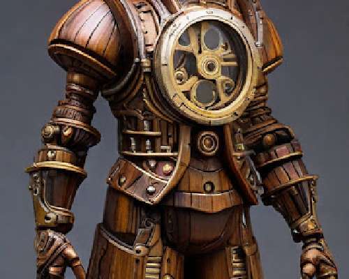 The Art of Steampunk Woodwork: AI-Generated M...