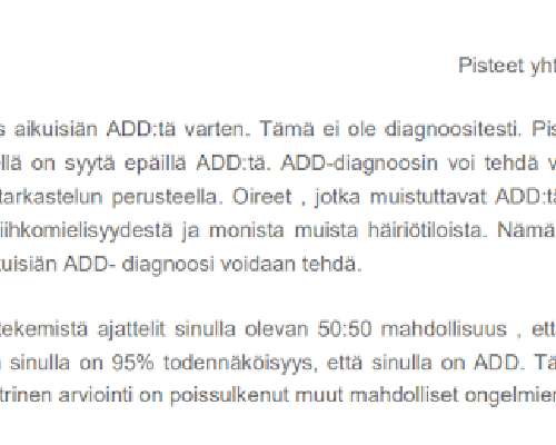 ADHD Diagnoosi