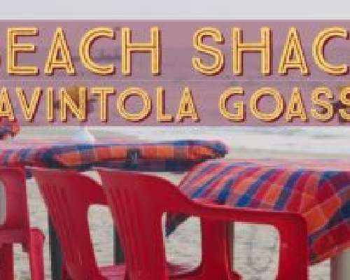 Beach shack -ravintola Goassa