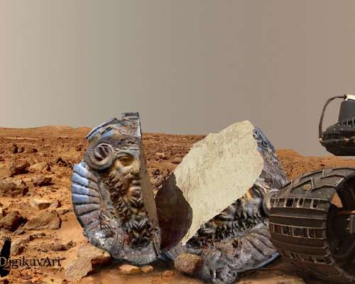 NASA's Curiosity Rover discovered the sculptu...