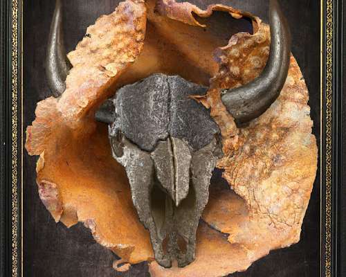 Silver Skull Bull - Photo Manipulation