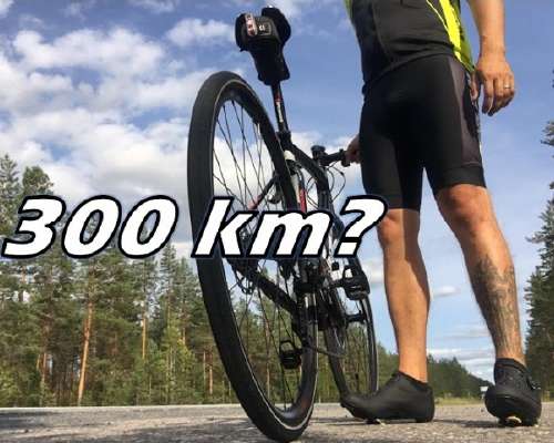 300 km pyöräilyreissu tavoitteena