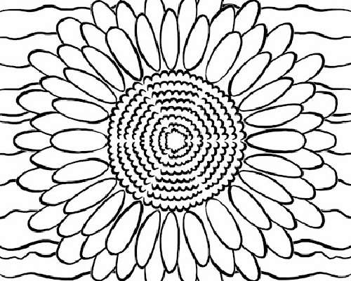 A Flower (a coloring page) / Kukkanen (värity...