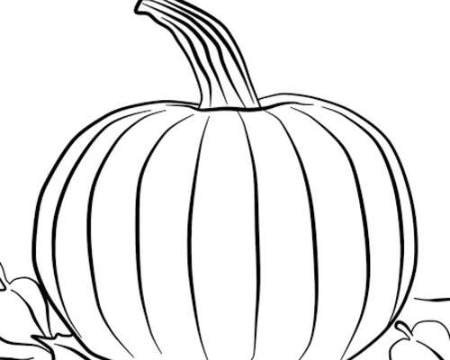 A Pumpkin (a coloring page) / Kurpitsa (värit...