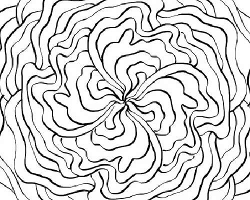 An Abstract Flower (a coloring page) / Abstra...