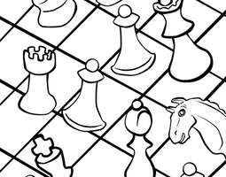 Chess (a coloring page) / Shakki (värityskuva)