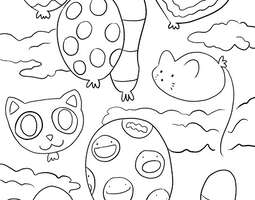 The lost balloons (a coloring page) / Kadonne...