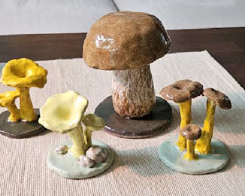 Keramiikka: Metsän sieniä