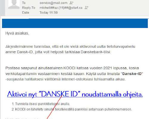 Danske Bank Pankkitieto - huijaukset jatkuvat