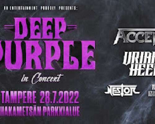 Deep Purple in concert - Tampere. 28.7.2022.