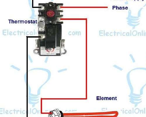110V Single Heating Element Water Heater Wiri...