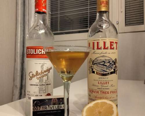 007 Drink: A double Stolichnaya martini, medi...