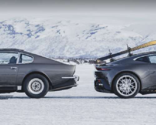 Aston Martin Vantage on Ice