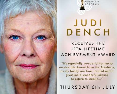 Judi Dench receives the IFTA lifetime achieve...