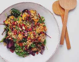 Butternut Squash and Quinoa Salad with an Ora...