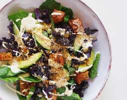Caesar Salad with Almond ‘Parmesan’
