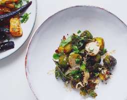 Roasted Brussel Sprouts and Crispy Kale with ...