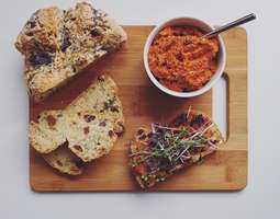 Roasted Red Pepper and Walnut Pesto with Home...