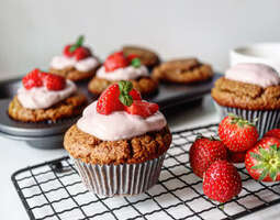 Strawberry and Almond Muffins