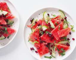 Watermelon, Cucumber and Mint Salad