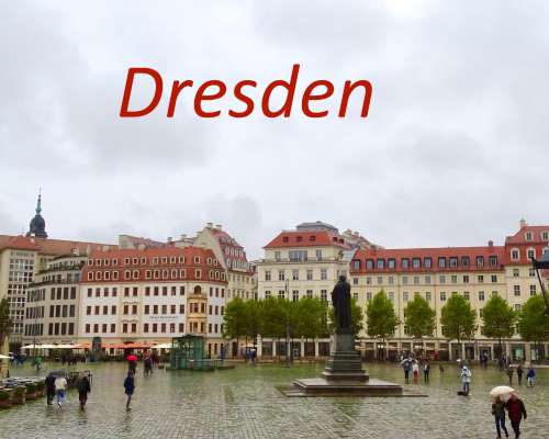 Sadepäivä Dresdenissä
