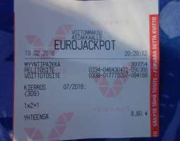 Ostin elämäni ensimmäisen kerran Eurojackpot ...