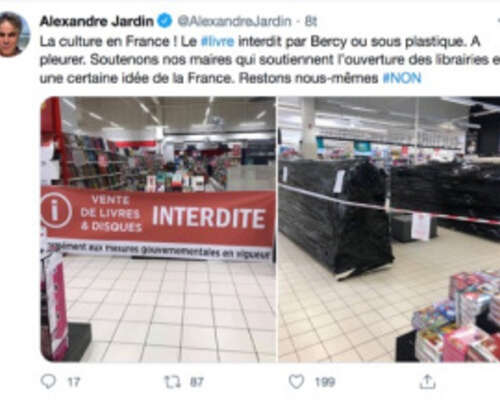 Ranska on kieltänyt kirjojen myynnin (korona)