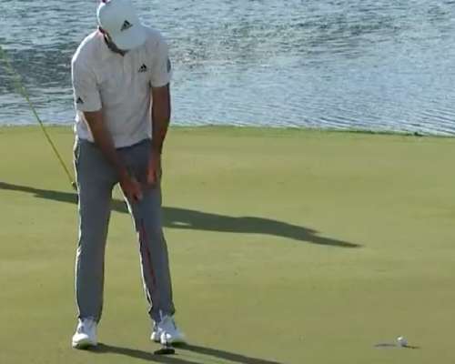Golf: Tour pro has five feet for birdie, make...