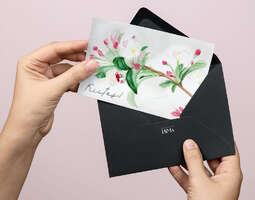 Keväinen kiitoskortti – lataa ja printtaa itse