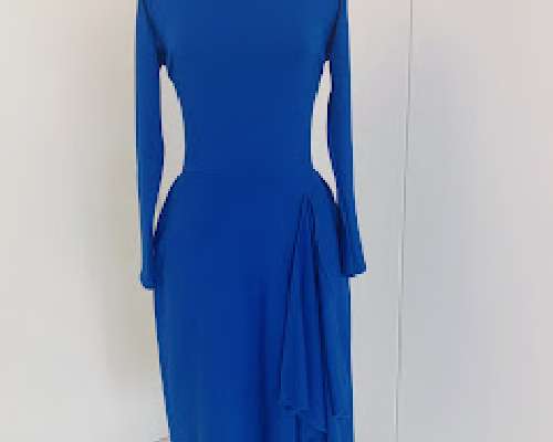 Blue dress..