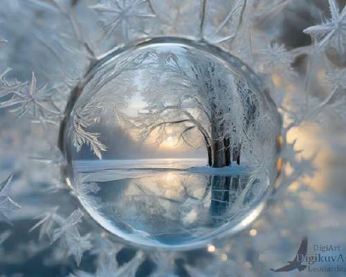 Winter Reflections: Stunning Photos Created by AI