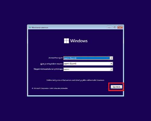 Windows 11 käyttöjärjestelmän asentaminen tie...