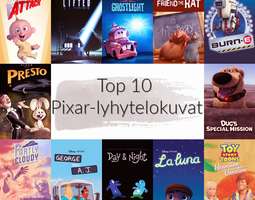 Top 10 Pixar-lyhytelokuvat