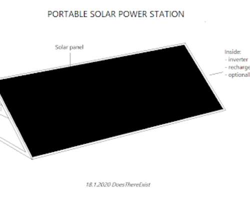 Portable solar power station