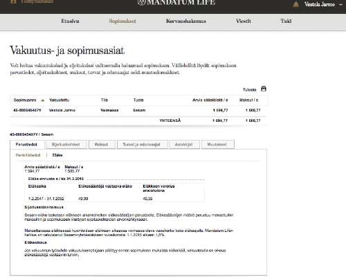 Työnantajan lisäeläkejärjestely - Mandatum Li...