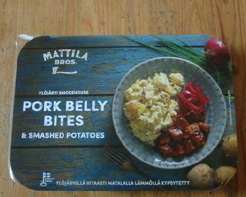 Pork belly bites & smashed potatoes #205