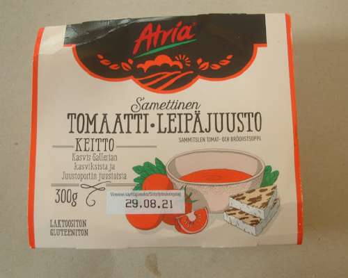 Samettinen tomaatti-leipäjuustokeitto #64