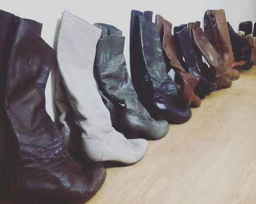Intohimona kengät ja vintage ”Näillä bootseil...