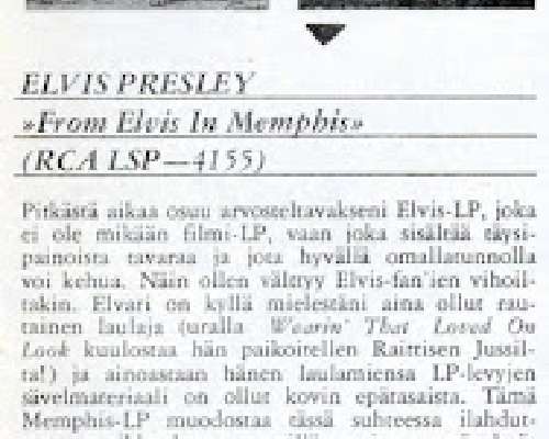 From Elvis In Memphis (1969)