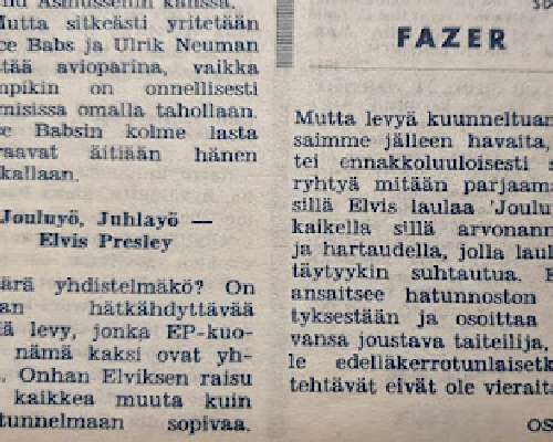 Jouluyö, Juhlayö (1959)