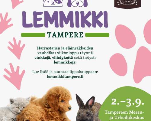 Arvontavinkki: Lemmikki Tampere -messuille ih...