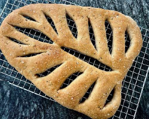 Fougasse leipä on focaccian ranskalainen serkku
