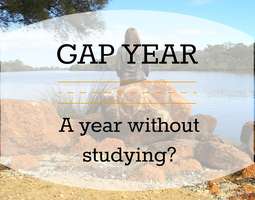 Gap year - a year without studying?