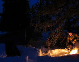 How to make a fire in winter?
