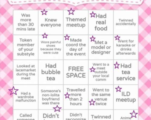 Miitti (Meetup) bingo