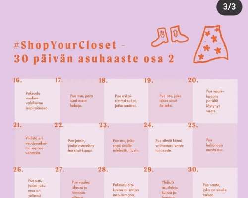Shop Your Closet – 30 vrk asuhaaste osa 2 (Su...