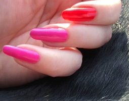 Collection Faby Music: My nails in Pink and Red