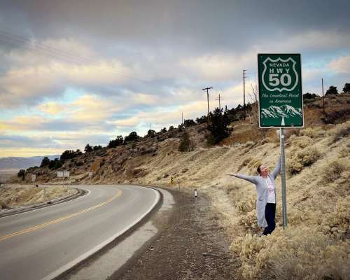 Amerikan yksinäisin tie Nevadassa