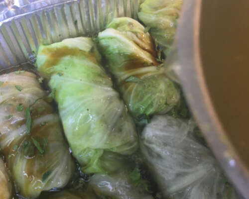 Summer cabbage rolls, kaalikääryleet